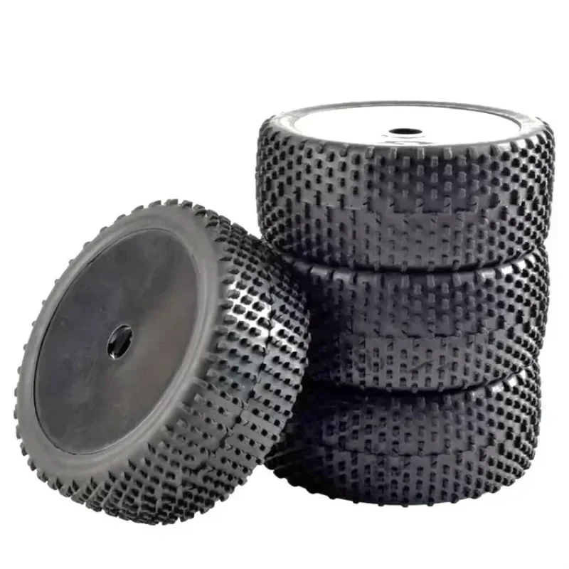 ยางรถออฟโรด 4 ชิ้น ขนาด 112 มม. พร้อมดุมล้อหกเหลี่ยม 17 มม. สำหรับรถแข่ง RC ขนาด 1/8 ขับเคลื่อน 4 ล้อ ใช้กับเครื่องยนต์ไนโตร HPI HSP BAZOOKA CAMPER Kyosho ZD Hongnuo