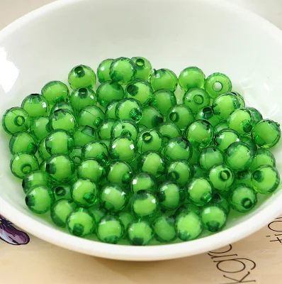 10mm Handmade DIY Beaded Apple Material 96 Faced Acrylic Earth Beads Medium Beads A Material Loose Beads Wholesale by Jin