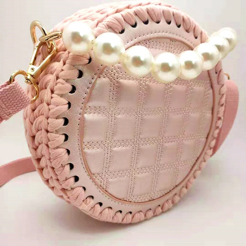 Bag Accessory Cushion Pad Insert Base Crochet Bag Bottom Bag Cover DIY Round Design Diameter 1PC Multi Style For Purse Making