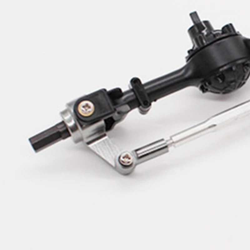 1 комплект запасных частей для радиоуправляемого автомобиля, металлический передний и задний приводной вал и 1 комплект металлической передней и задней оси, рулевая тяга, тяга сервопривода