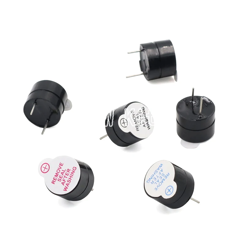 10 adet 5V aktif Buzzer manyetik uzun sürekli bip sesi Alarm zil 12x9.5mm Mini aktif Piezo Buzzers, Arduino için