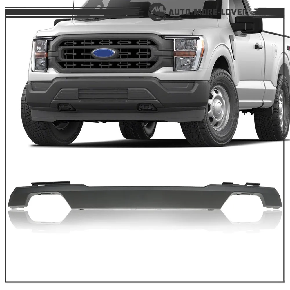 Front Bumper Lower Molding Trim Valance Matte Black For Ford F150 2021 2022 2023