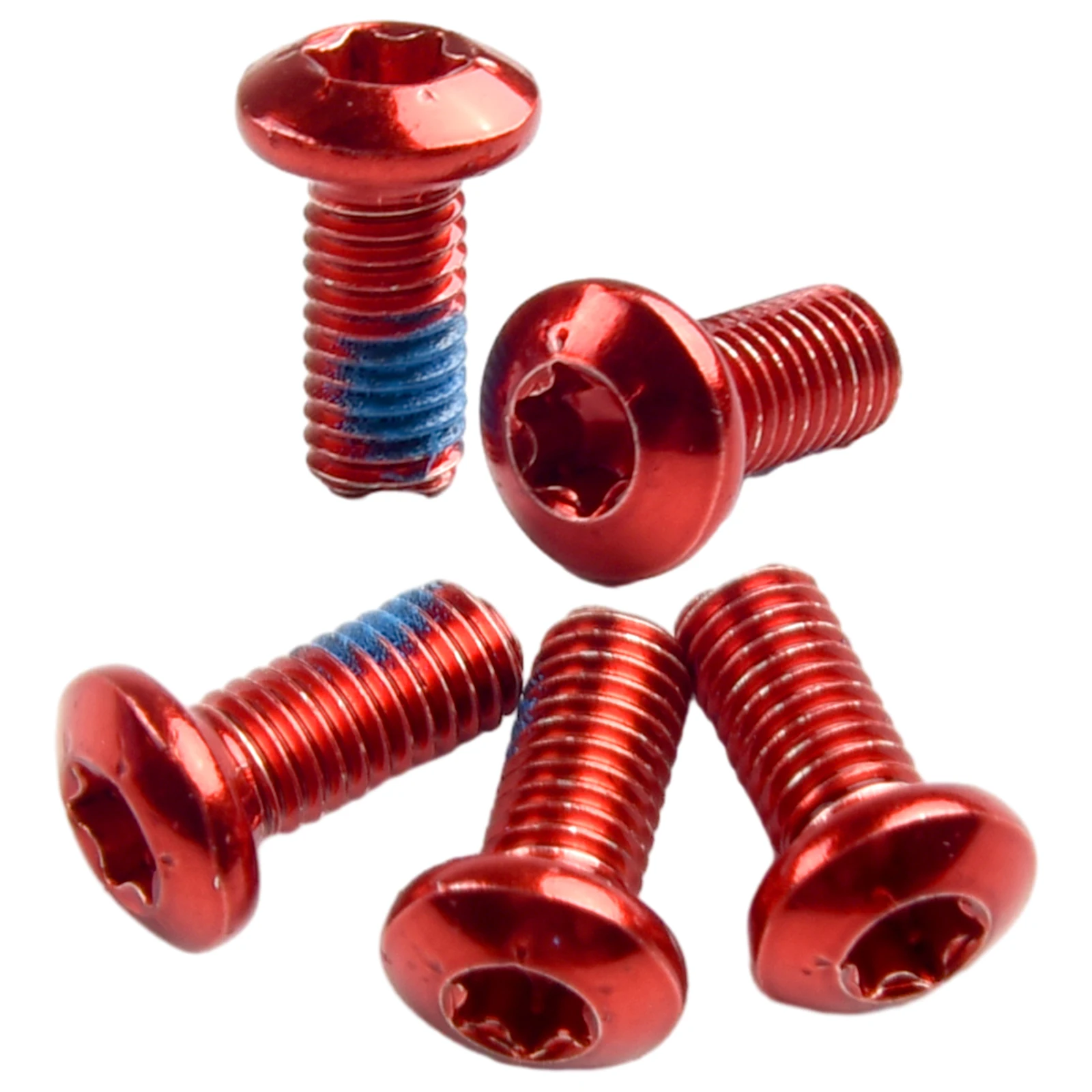 12pcs Stainless Steel Disc Brake Bolts M5x10mm for ROTOR Compatible Bike Brake Systems with Anti-Loosening Thread Treatment
