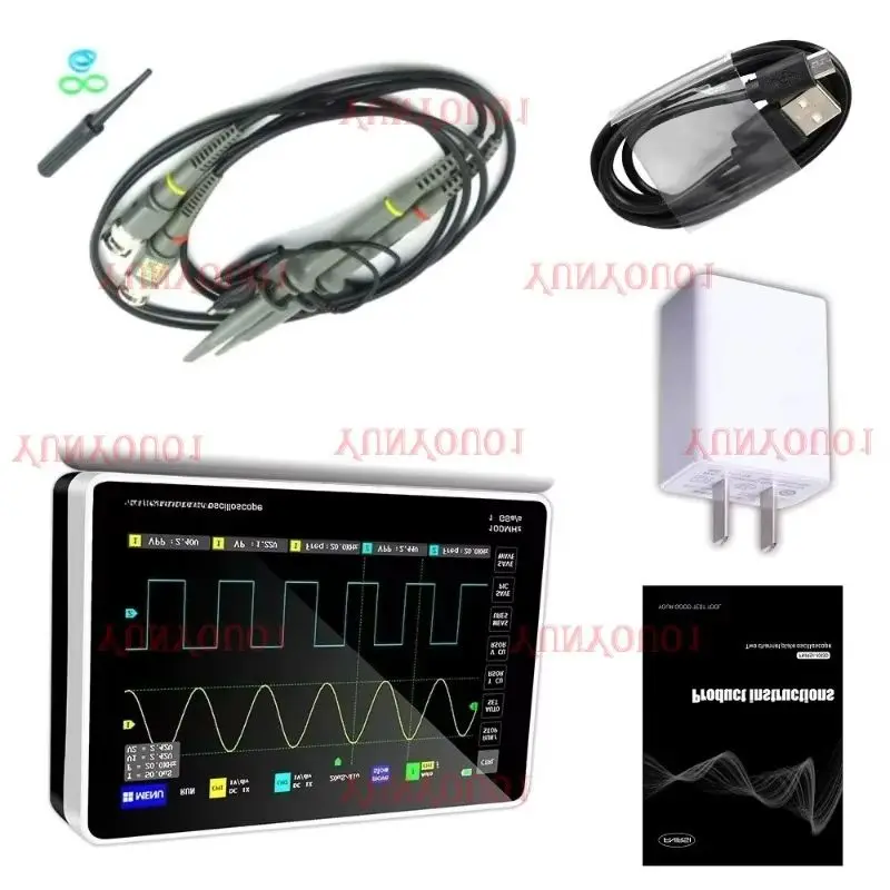 AAAAA  1013D Digital Storage Oscilloscope 2 Channel 100M Bandwidth 1GSa/s Sampling Rate Touch Screen Digital Tablet Oscilloscope