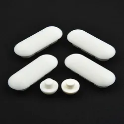 6pcs Toilet Seat Buffers Pack White Stop Bumper Shock Absorber Bumper Toilet Lid Accessories Toilet Seat Cushion Accessories