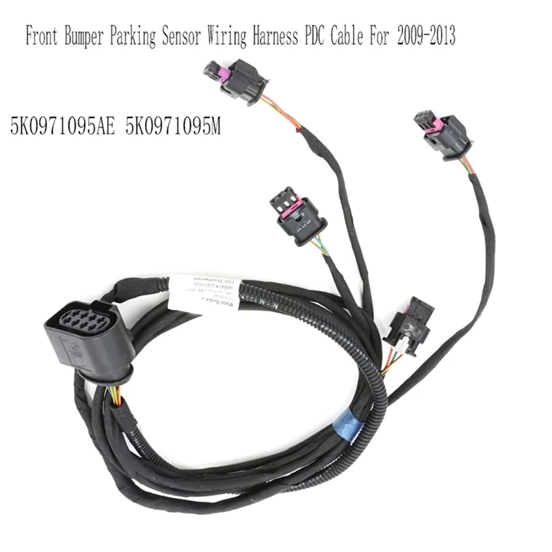 Car Front Bumper Parking Sensor Wiring Harness PDC Cable For VW Golf 6 MK6 2009-2013 5K0971095AE 5K0971095M