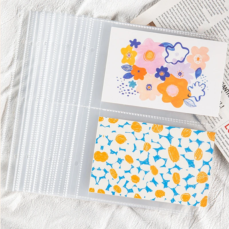 10 Sheet A4 Clear Photo Album Refill Pages Kpop Cards Protector Multiple Pockets PP Single-side for Postcard Photo Stamp Storage view 2