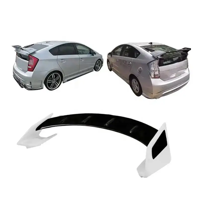 Car Big Rear Spoiler For 2009-2015 Toyota Prius Modified Spray Paint Spoiler Back Boot Decorate Sporty Tail Wing Exterior Part