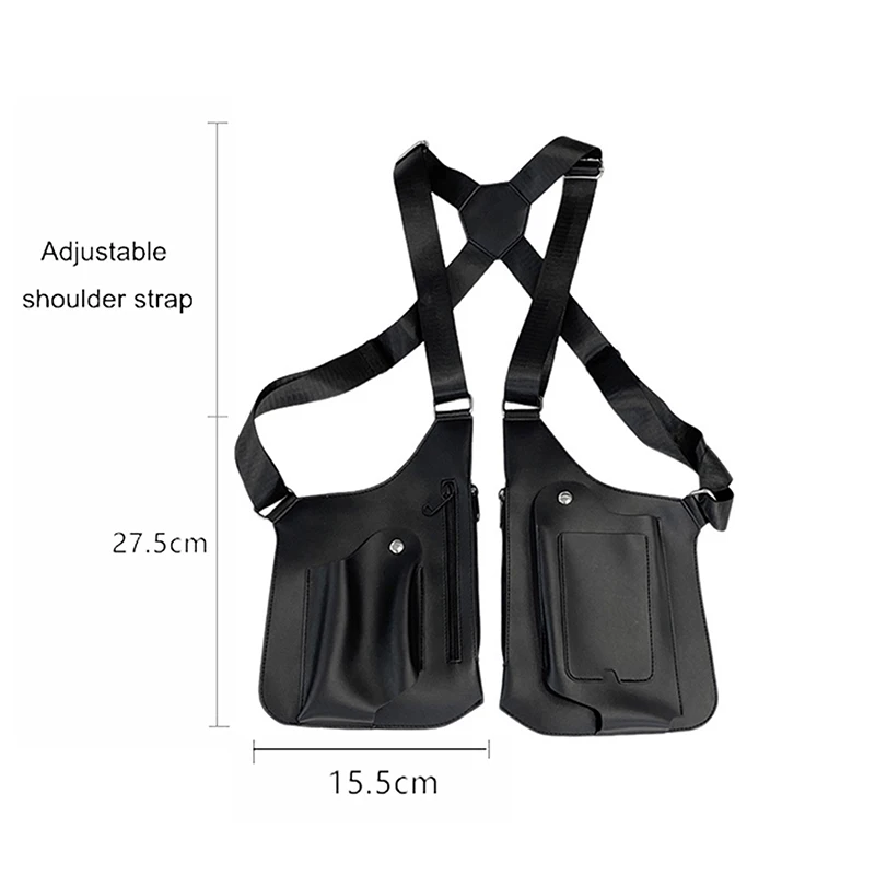 มัลติฟังก์ชั่นCrossbody Holsterกระเป๋าสะพายผู้ชายAnti-Theftกระเป๋าหนังกีฬากลางแจ้งการล่าสัตว์กระเป๋า