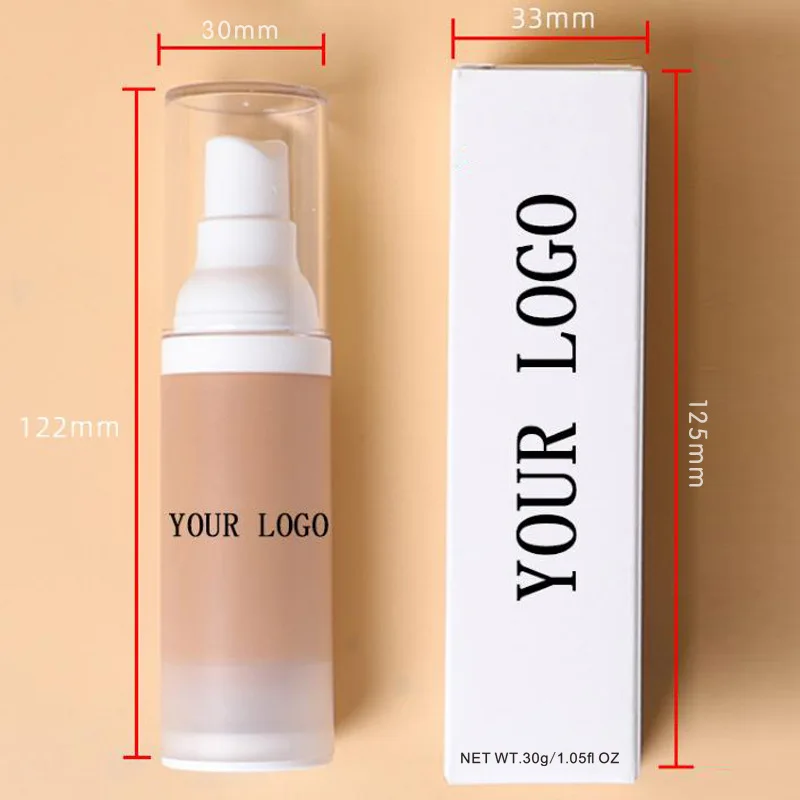 41 Colors Liquid Foundation Private Logo Organic Full Coverage Long Lasting Waterproof Concealer Wholesale Vegan Makeup