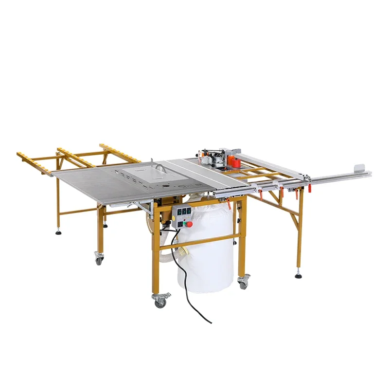 Precision push table saw is suitable for small apartments and easy to operate woodworking all-in-one machine