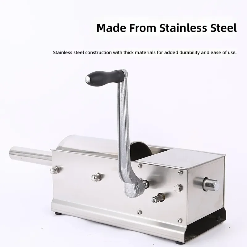 for Horizontal Two Speed Sausage Stuffer Machine Stainless Steel Homemade Sausage Maker Food Grade Plastic Wrap Household