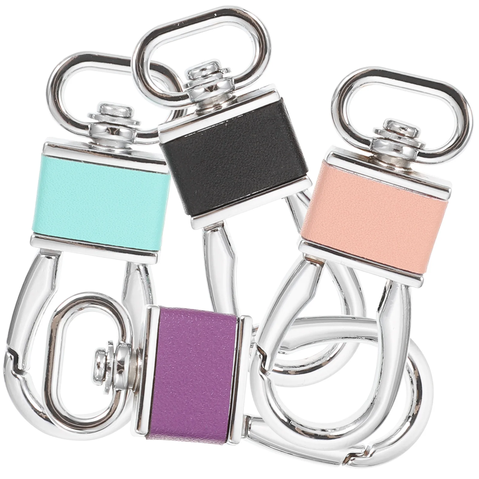 

4pcs Keychain Carabiner Zinc Alloy Heavy Duty Outdoor Cool Keychains For Men Jewelry Accessories Never Lose Keys