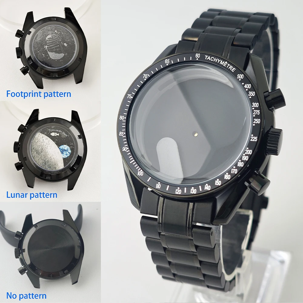 

Корпус для часов 39,7 мм высокого качества, подходит для кварцевого механизма VK63, черный, из нержавеющей стали, для мужчин, с ремешком 20 мм.