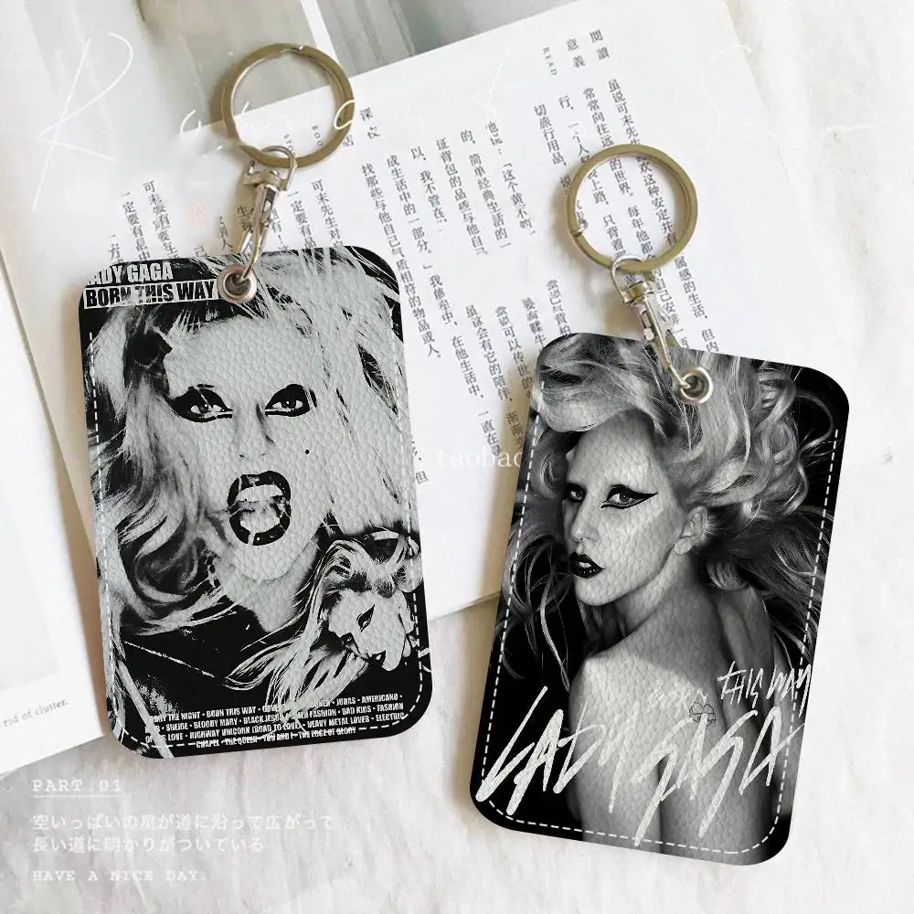 Singer L-Lady Gaga Mayhem Personalised Holder Suitable For Bank Card,Subway, Bus Card Wallet Card Case Badge Holder Keychain