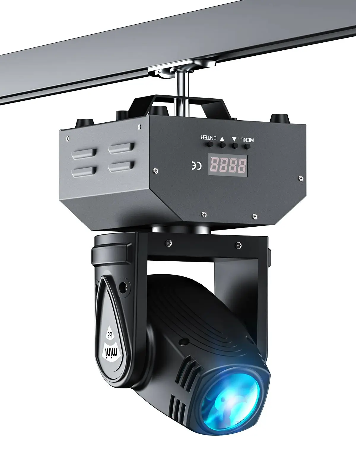 U'King 100W Strahl Moving Head Licht Mini RGBW 4IN1 LED Strahl Bühne Licht DMX512 Sound Aktiviert wirkung für DJ Bar KTV Disco Party