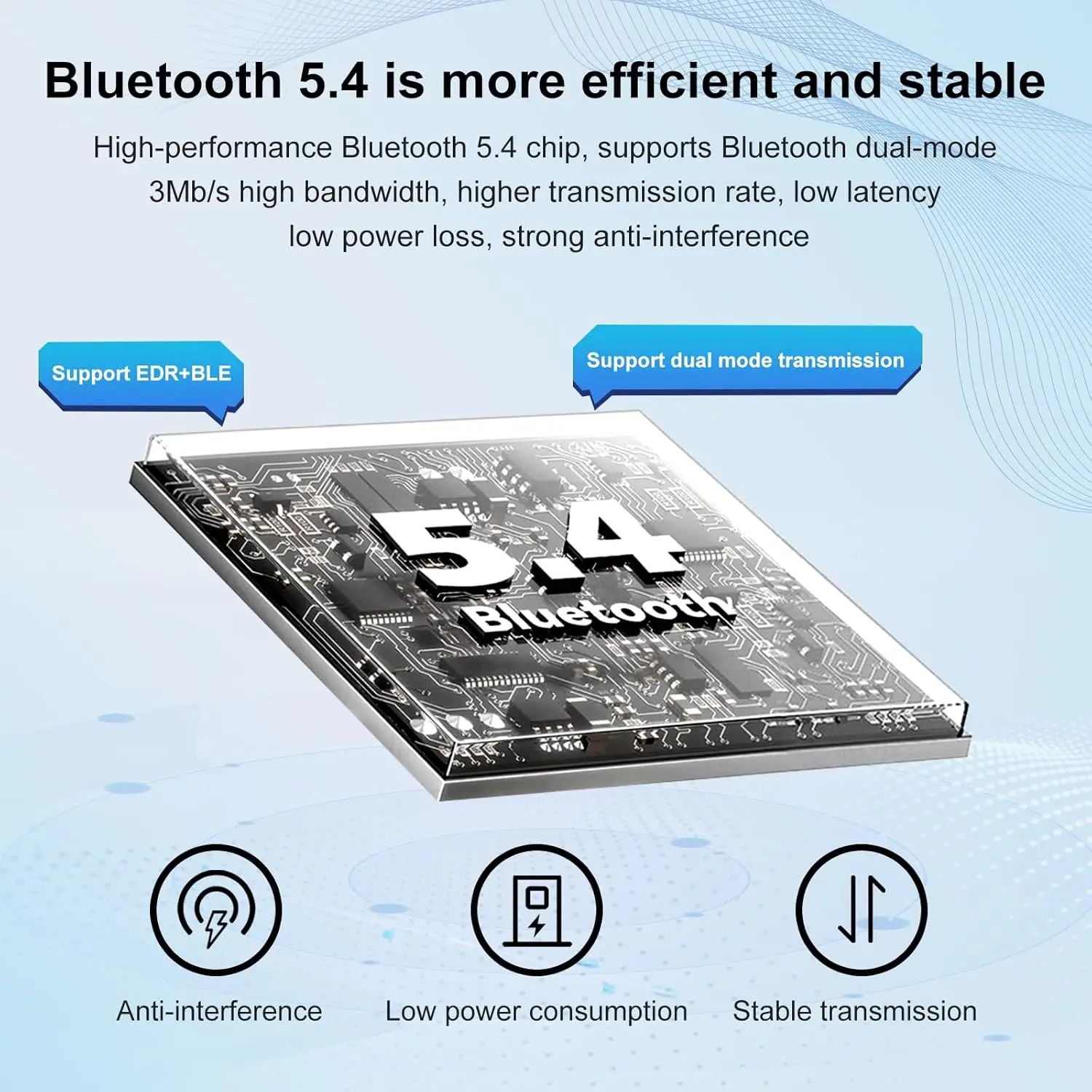 Clé USB Bluetooth 5.4 pour PC, dongle pour souris, clavier, sauna, téléphone portable, tablette, ABS