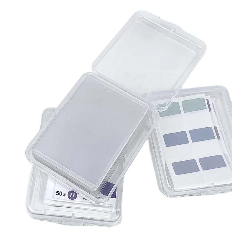 1PC Transparent Plastic Storage Box Photocards Small Card Storage Box Desk Organizer Box Classification Box Stationery