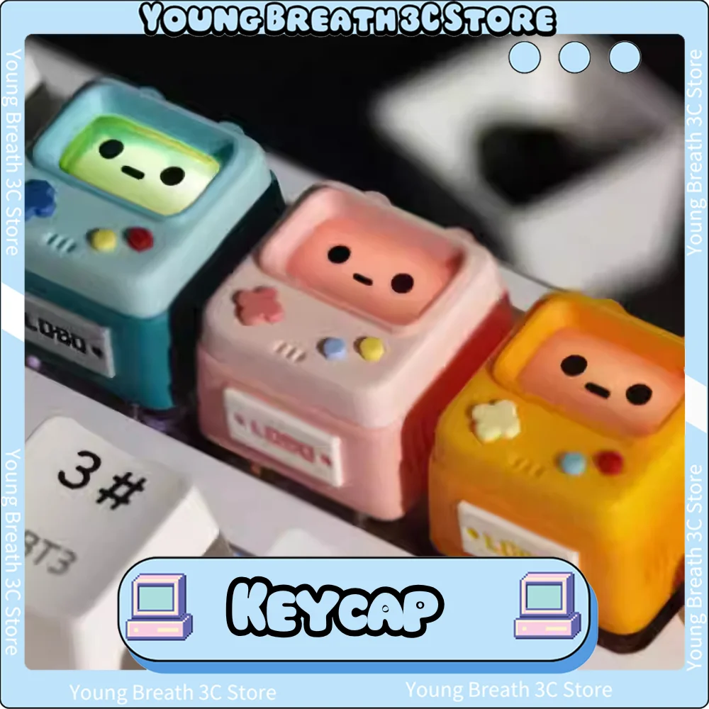 

Retro Game Console Keycap Original Design Art Keycaps Unique Style Personality Design Resin Customizetion Office Desktop Keycap