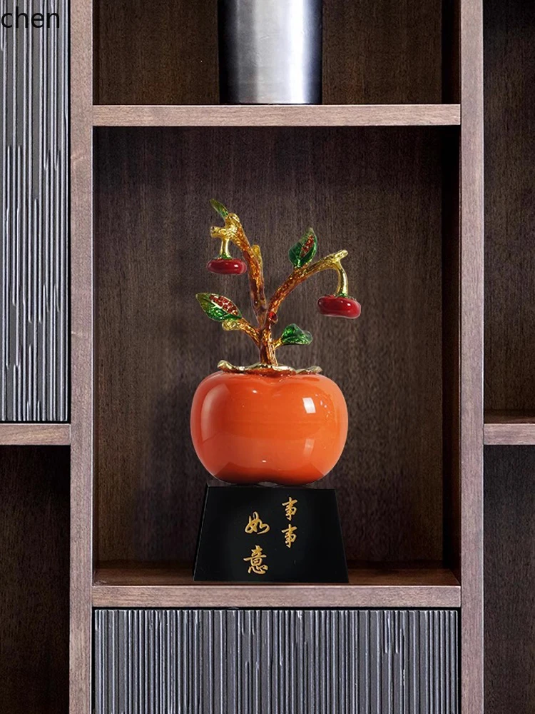 LYY  Persimmon Ornaments Decorations Office Hotel Housewarming Gifts