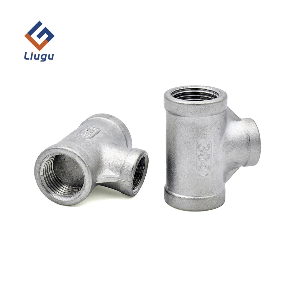 

Тройник с внутренней резьбой BSP из нержавеющей стали 304, трехходовой разъем BSP 1/8 "-2" BSP - DN6-DN50 для сантехники и нагрева воды