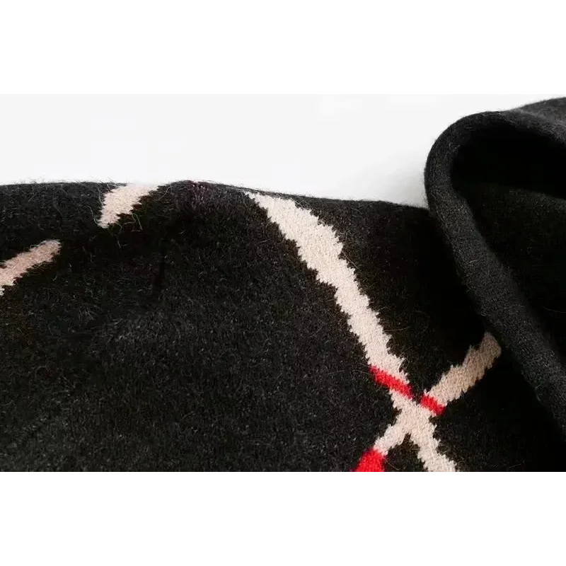 سترة نسائية من JNLEAOG عصرية بقلنسوة من خيوط الدوران الأساسية سترة نسائية فضفاضة مناسبة للشارع طويلة Sve مستديرة للخريف والدفء