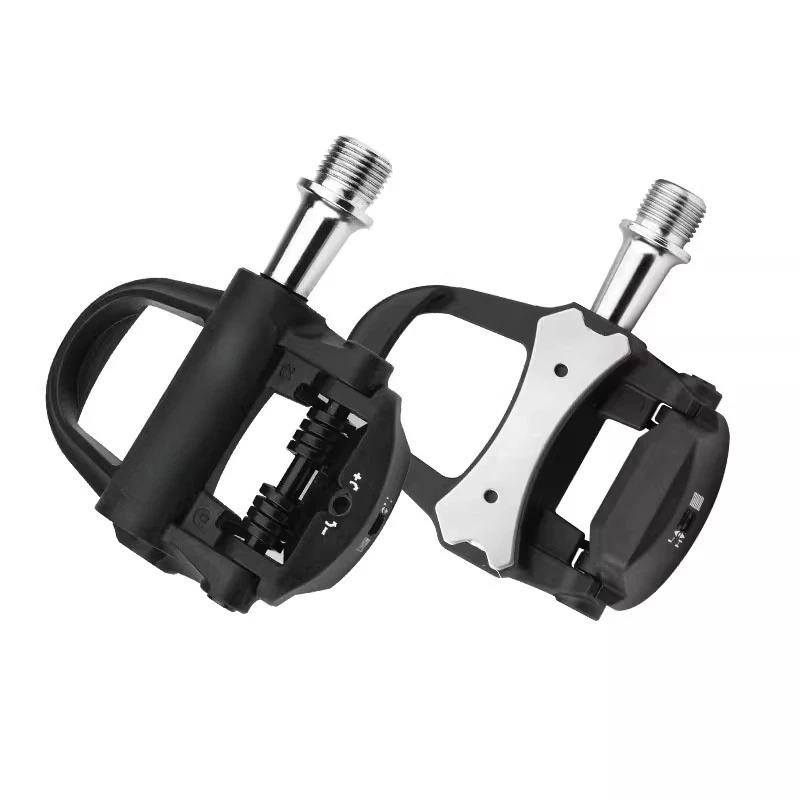 Power Meter Road Pedals Dualside Clipless Pedal Batterypowered Bluetooth For Road Bike Cycling Training Accessory