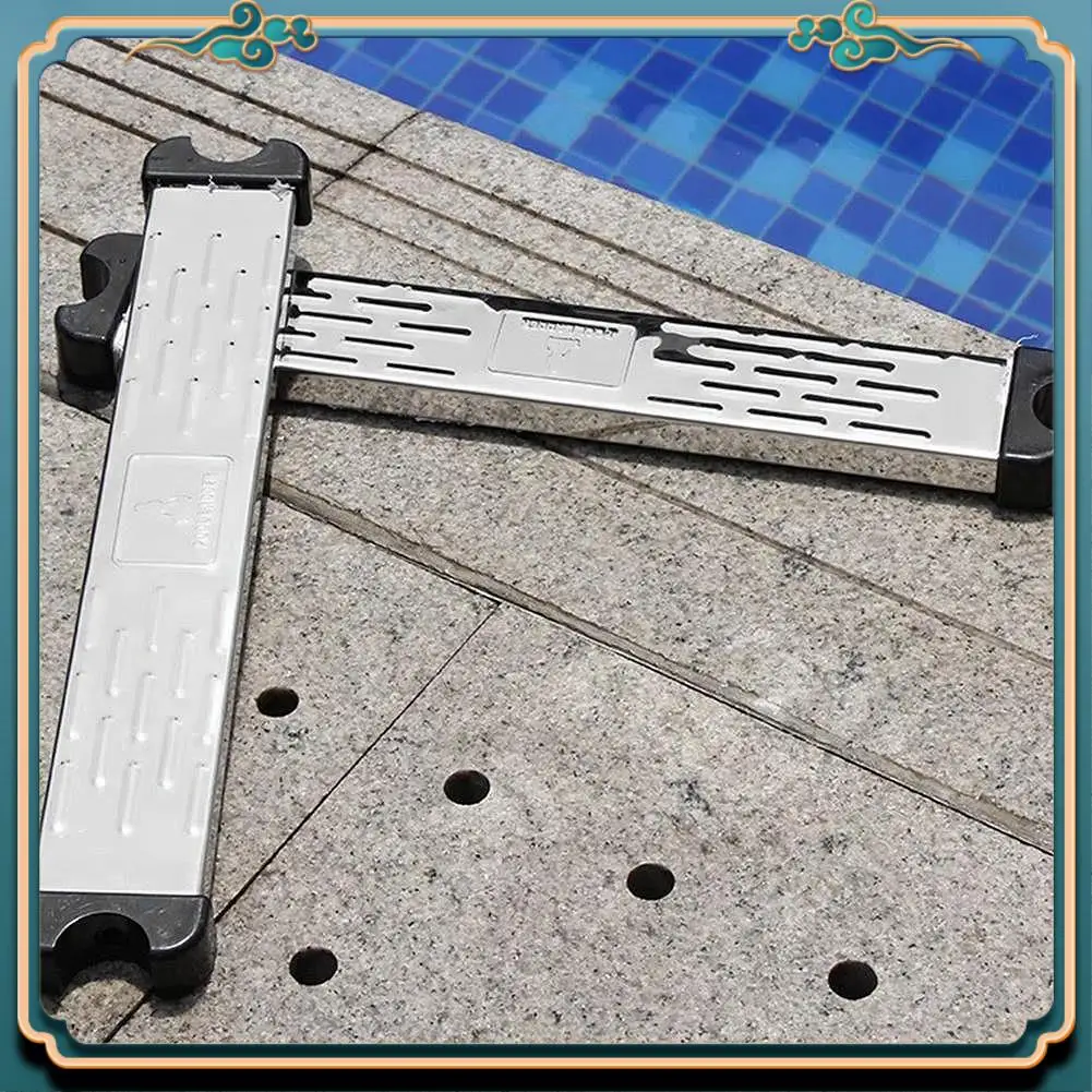 أحدث خطوات سلم حمام السباحة من الفولاذ المقاوم للصدأ بديلة مضادة للانزلاق لملحقات حمام السباحة #1