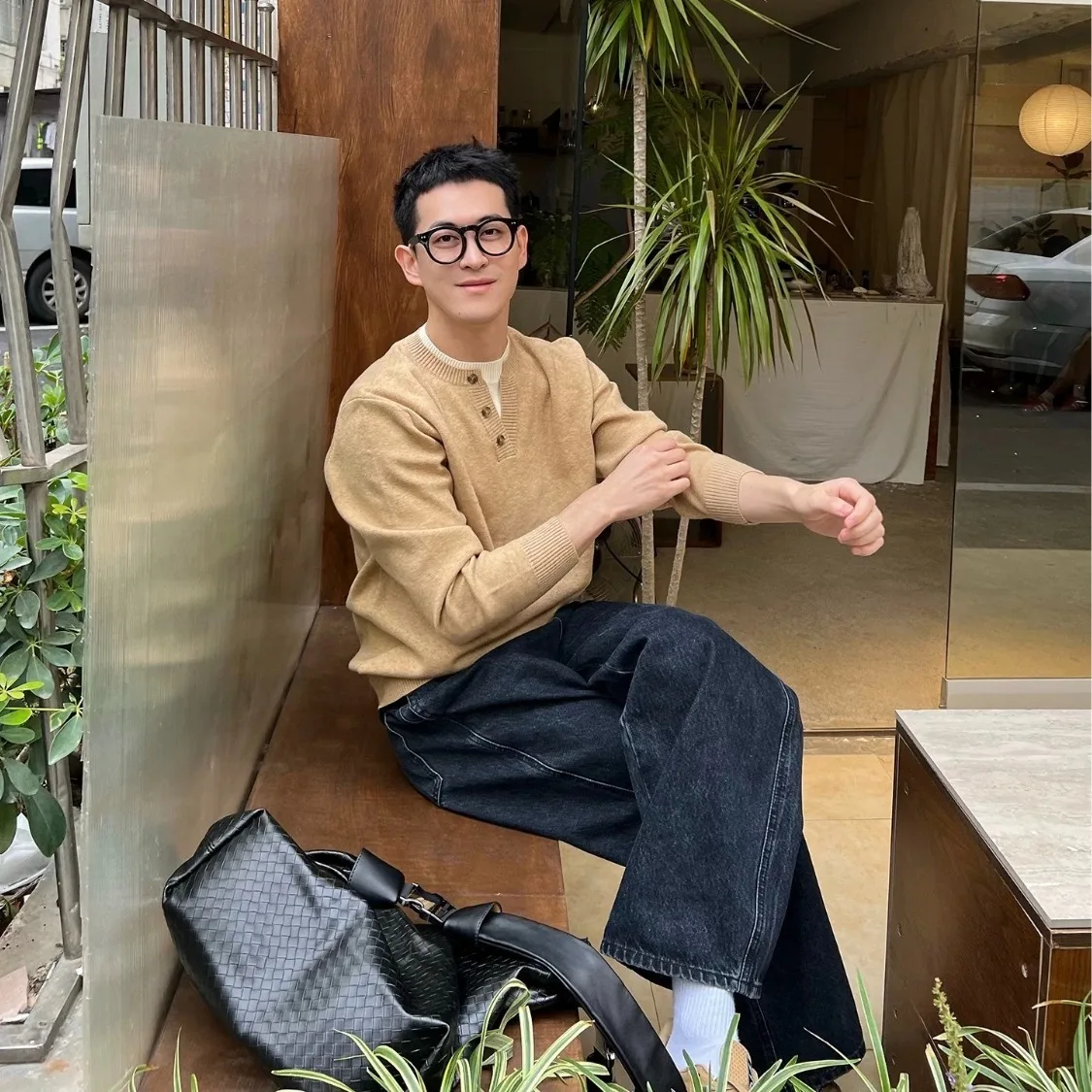 

Мужской осенне-зимний вязаный свитер с воротником-стойкой, повседневный, дышащий, универсальный, свободного кроя, простой, в корейском стиле, трендовый