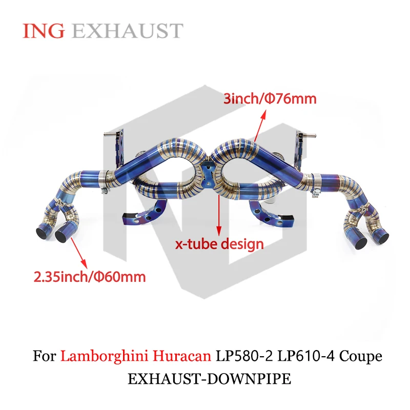 

ING Catback for Lamborghini Huracan LP580 LP610-4 Coupe High Performance Exhaust System without Valve Modification Accessories