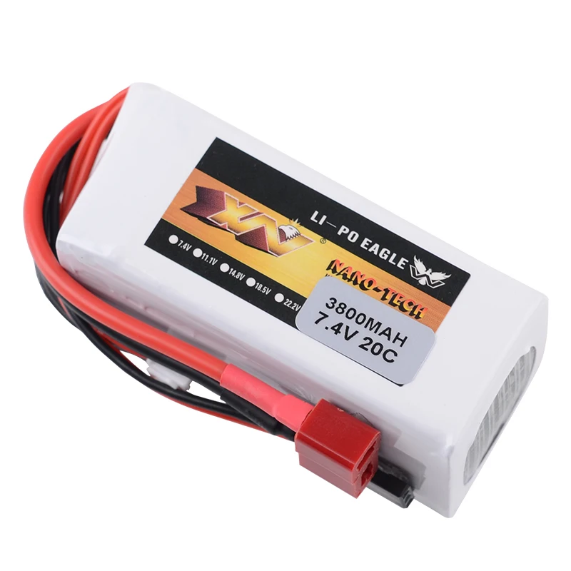 Upgraded 7.4V 3800mAh Lipo Battery For BAJA 5B/5T/5SC Car Model Gasoline Receiver Spare Parts 20C 7.4V Battery