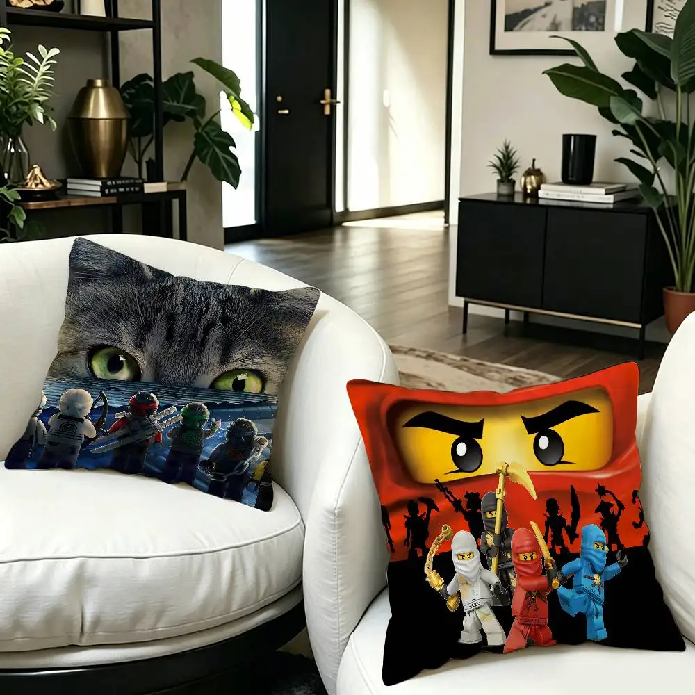 Cartoon N-Ninjago Anmie Pillow Anime Pillow Sofa Bed Head Pillow Cover Cushion Cover 45x45 cm Fashion