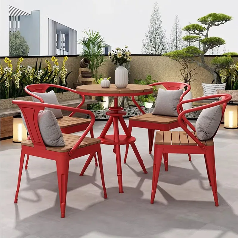 Garden Picnic Outdoor Tables Balcony Nordic Modern Lounge Camping Outdoor Outdoor Tables Salon Service Muebles Garden Furniture