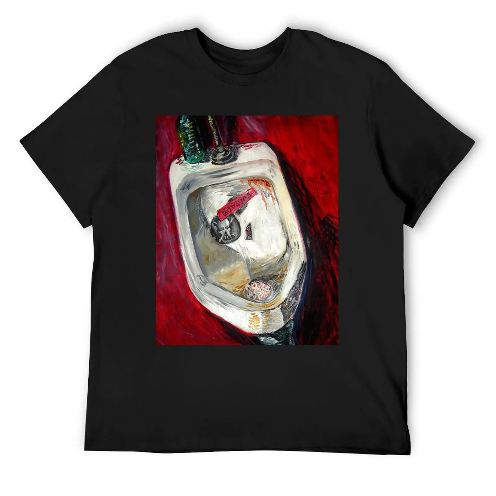 Punk Urinal - Painting T-Shirt designer shirts sweat oversizeds mens designer clothes