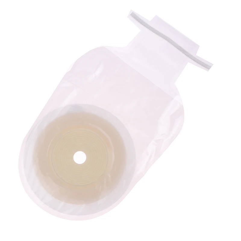 10pcs Drain Valve One-piece System Colostomy Bags For Adults Disposable Colostomy Pouch Opening With Clip Closure