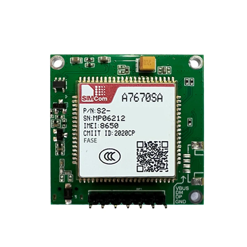 SIMCOM A7670SA-FASE Single-row needle Core Board with Antenna 4G LTE CAT1 Module Support 2G+BT+GNSS Modem Board Development kit