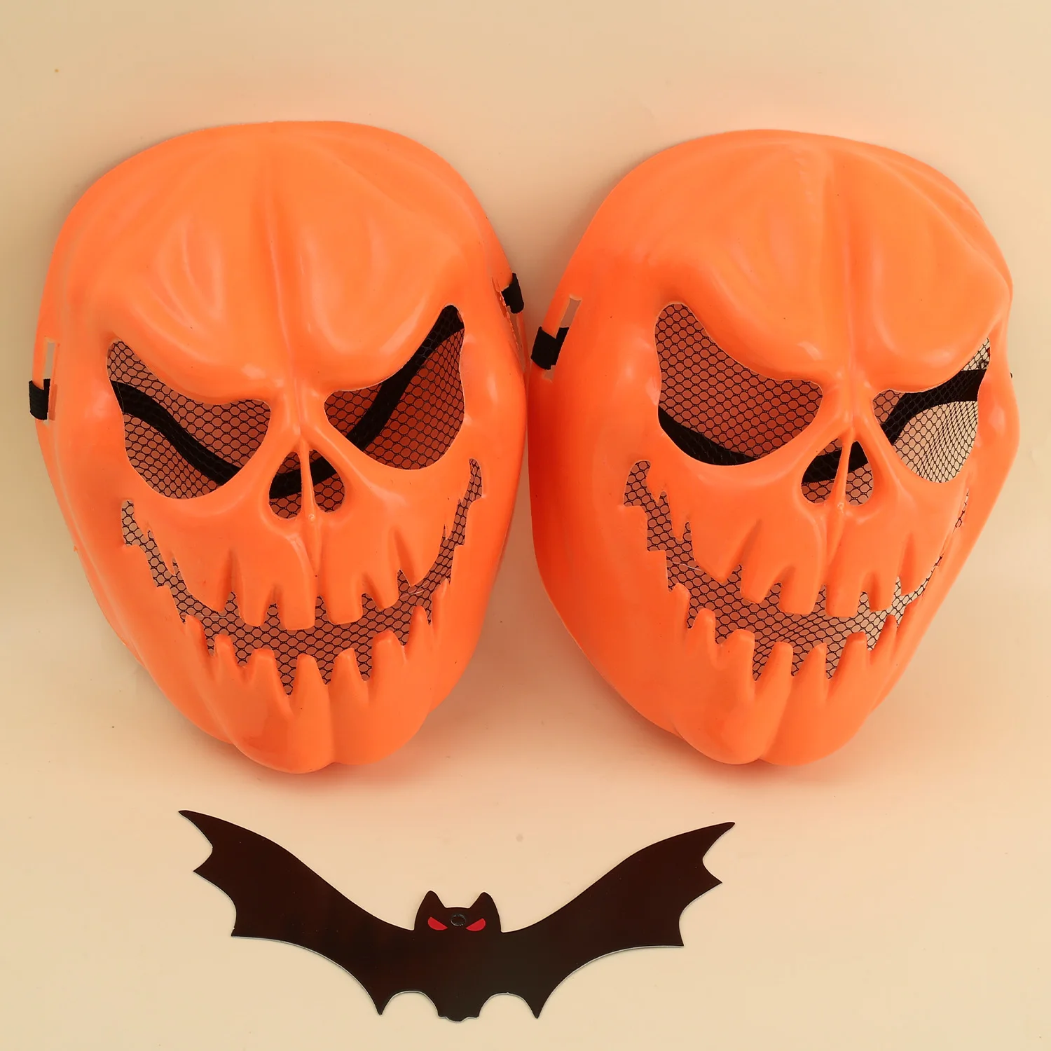 2PCS Lightweight Halloween Pumpkin Skull Mask Easy To Wear Cosplay Masks for Halloween Scary Party Funny Realistic Mask Tool 6