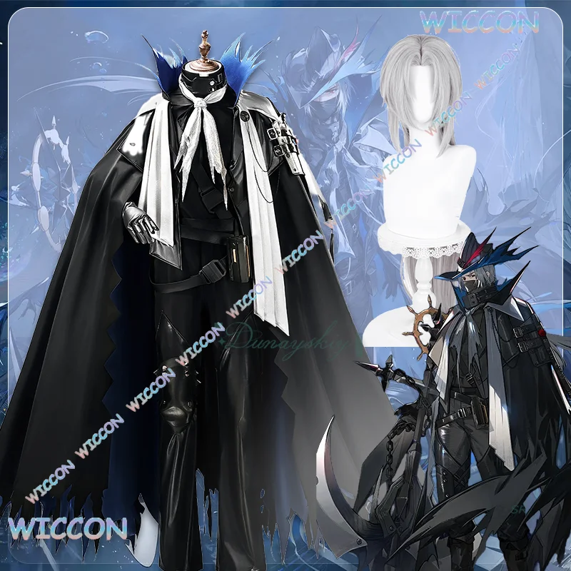 

Cosmic Game Arknights Ulpianus Cosplay Costume Coat Top Pants Shoes Wig Hat Accessories Full Set Outfits Halloween Party Dress