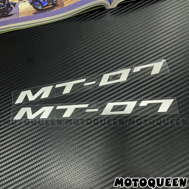 2X Motorcycle Body Shell Wheels Fairing Label Emblem Helmet Tank Pad Decoration Reflective Decals Stickers For MT-07 MT07 MT 07