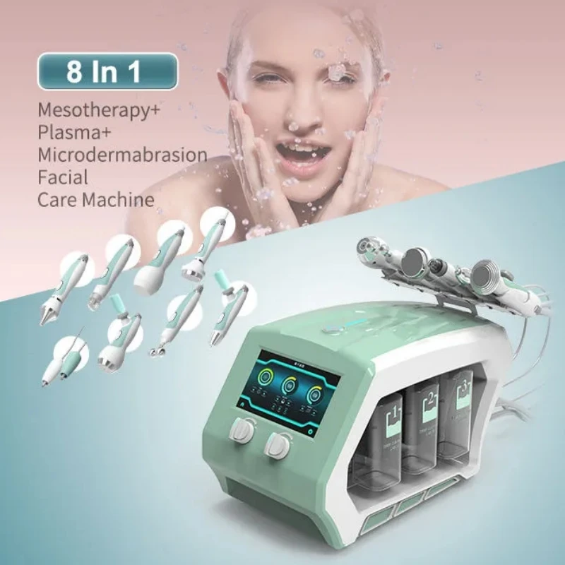 Hydra Microdermabrasion Facial Machine Ultrasound Mesotherapy RF Wrinkle Removal Face Lifting Firmming Skin Care Beauty Device