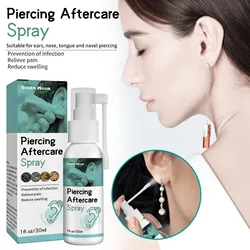 30ml Piercing Aftercare Spray Spray Is Suitable For Ear, Nose, Tongue, Navel Perforation,Cleaning Treatment-, And Soothing Spray