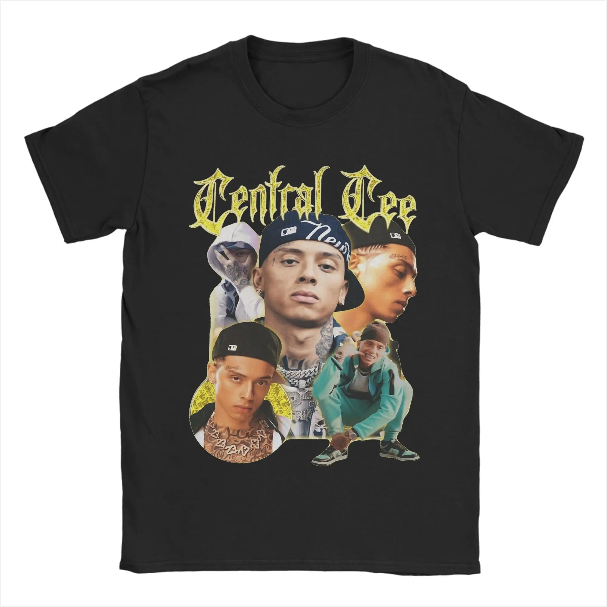 Central Cee Cotton T Shirt Men Beach Central Cee Bootleg Streetwear T Shirts Crewneck Popular Tee Shirt Oversized Casual Clothes