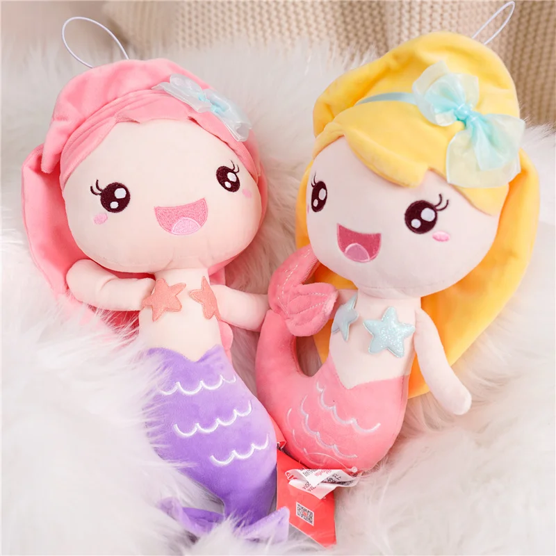 Hochwertige Stoffpuppe im Prinzessinnen-Stil, Meerjungfrau-Plüschpuppen, bestes Geschenk, Spielzeug für Kinder, Mädchen, Heimdekoration, Geburtstagsgeschenk für Kinder – Detail 7