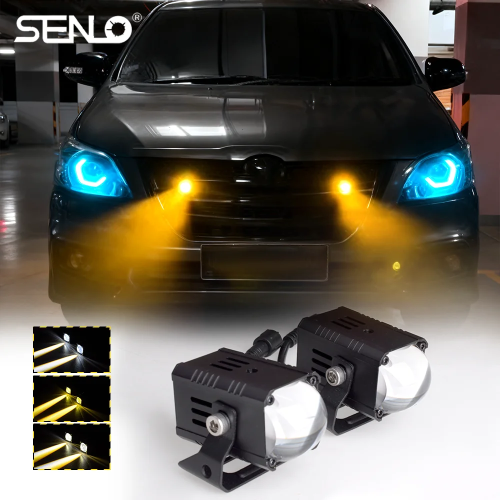 

Senlo Car Headlight Explorers Motorcycle Spotlights Auxiliary Light Driving High/Low/ Fog Lamps Super Brighter 54W 6000K 12V 24V