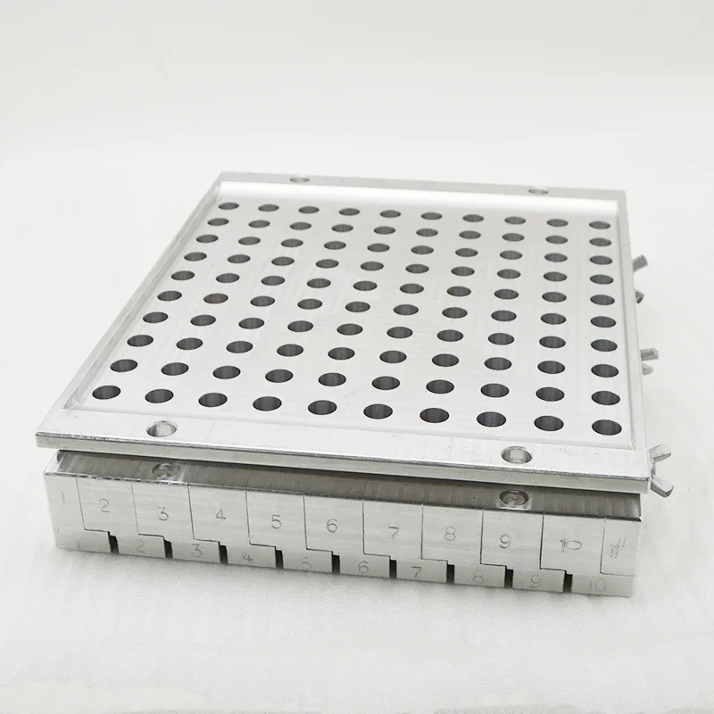 

100 Cavities Lipstick Filling Mold 100 Holes Lip Balm Filling Aluminum Mold Custom 9mm 11mm 12.1mm 12.7mm Etc