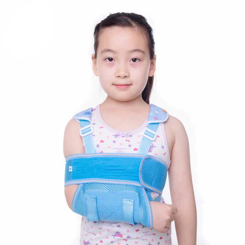 Children Forearm Fixed Sling Breathable Mesh Arm Shoulder Fracture Recovery Strap Adjustable Wrist Joint Sprain Protection Band