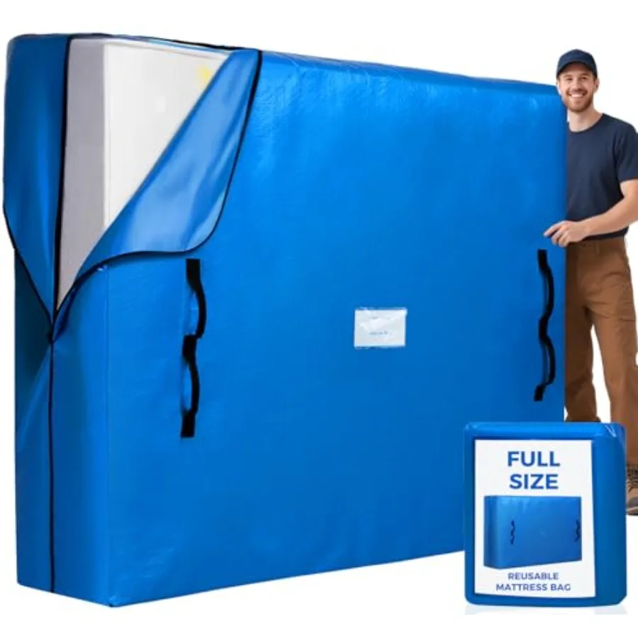 

Mattress Bags for Moving Mattress Covers with Heavy Duty Handles Reusable Mattress Storage Bag for Moving Supplies