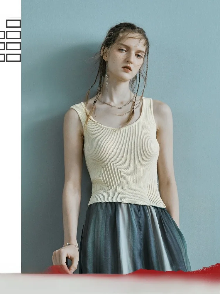 

White Slim Fit Strapl Vest Top Women's Outerwear Spring Design Sensation Svel irt Fem Faionable Bal