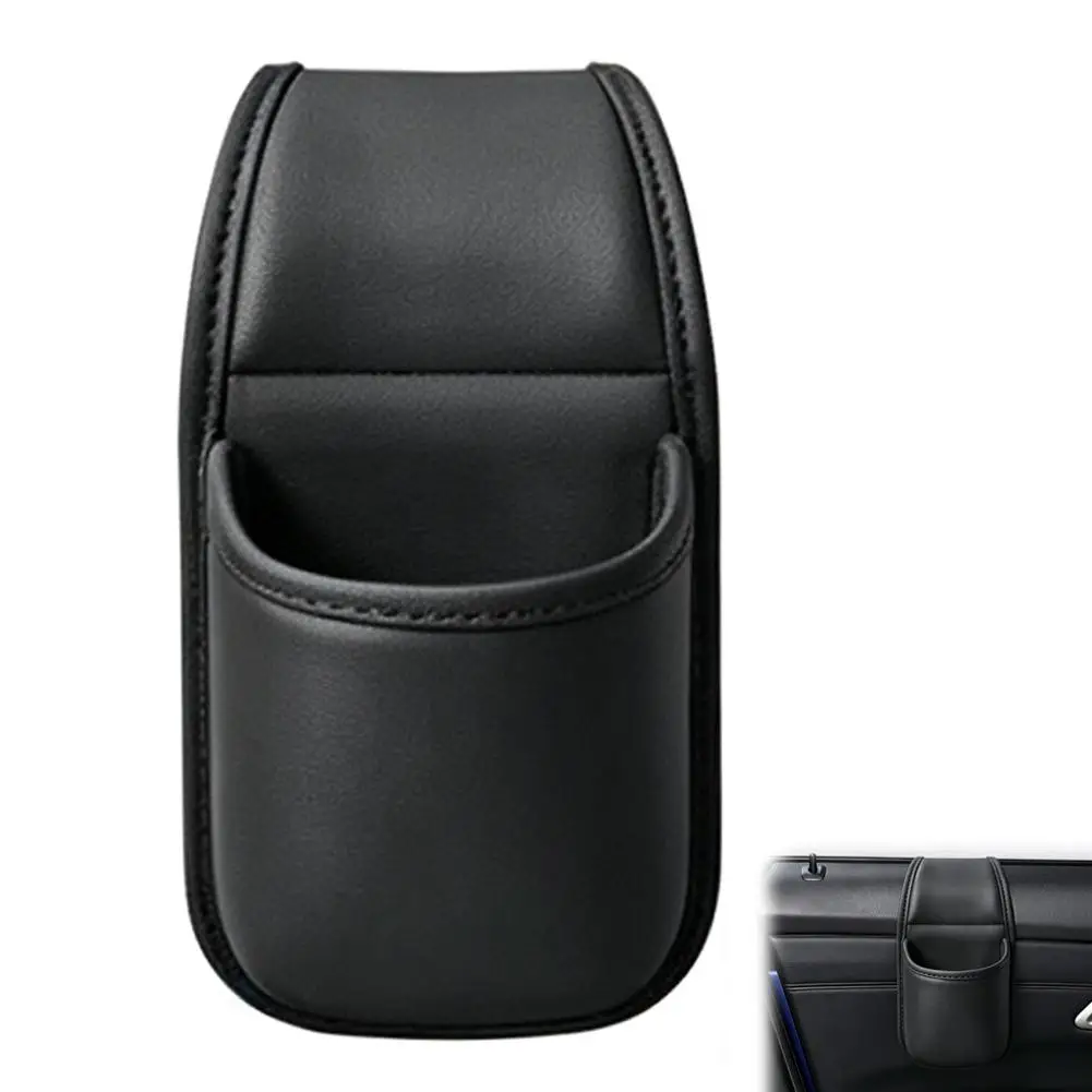 2026 Premium Leder Auto-Türhängetasche mit Getränkehalter und Seitenaufbewahrung für Flaschen, Telefon und Multifunktionales Zubehör – Detail 1