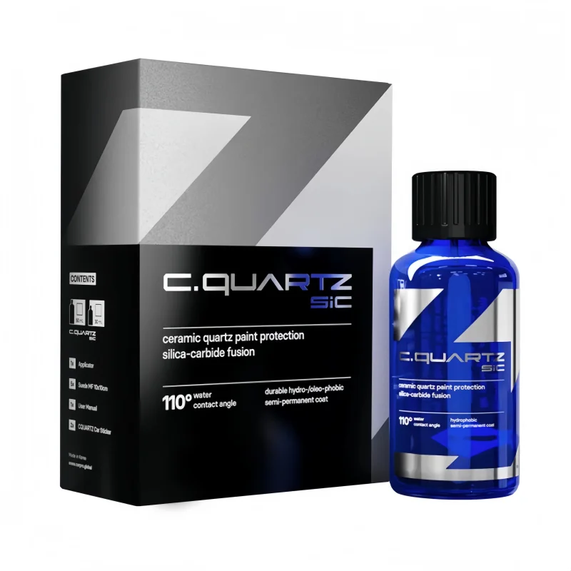 CQUARTZ SiC 30ml Kit - Car Ceramic Coating Finish, Quartz Based Nanotechnology, Bonds to Paint, Glass, Metal and Plastic